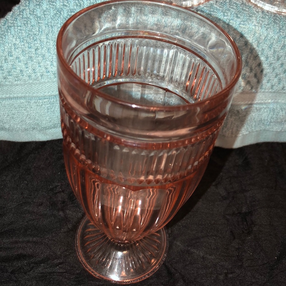 Anchor Hocking Amber Glass Goblets vintage - Picture 4 of 5
